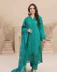 Tawakkal Premium Cutwork Lawn – Embroidered 3-Piece Festive Set