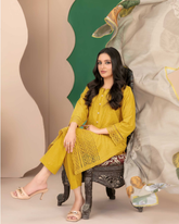 Tawakkal Pure Lawn Chikankari Suit | Luxury 3-Piece Stitched Ensemble