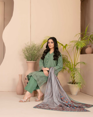 Chikankari Set by Tawakkal – Pure Lawn 3-Piece