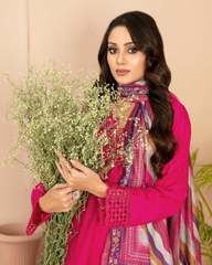 Tawakkal All-Over Chikankari Pure Lawn 3-Piece – Embroidered Front, Back & Sleeves