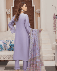 Heavy Embroidered Lawn Suit with Chikankari & Organza Latest