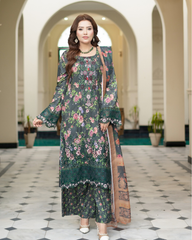 Svougish Trends: Pure Lawn Stitched Ensemble with Organza & Patchwork