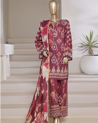 SADABAHAR Ready-to-Wear Pure Lawn Set – Breezy Shimmered Cambric