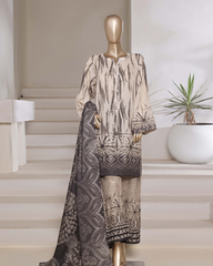 SADABAHAR Floral-Geometric Lawn Suit – Perfect for Daily Wear & Gatherings