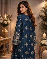 REET Designer Range: Heavy Handwork & Embroidered 3-Piece Festive Suite