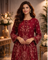 Authentic REET Hand-Embroidered Collection – Raw Silk & Chiffon