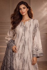 SADABAHAR Floral-Geometric Lawn Suit – Perfect for Daily Wear & Gatherings