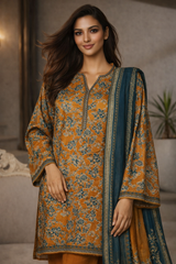 Bin Saeed Digital Print 3-Piece – Perfect for Brunches & Tea Parties