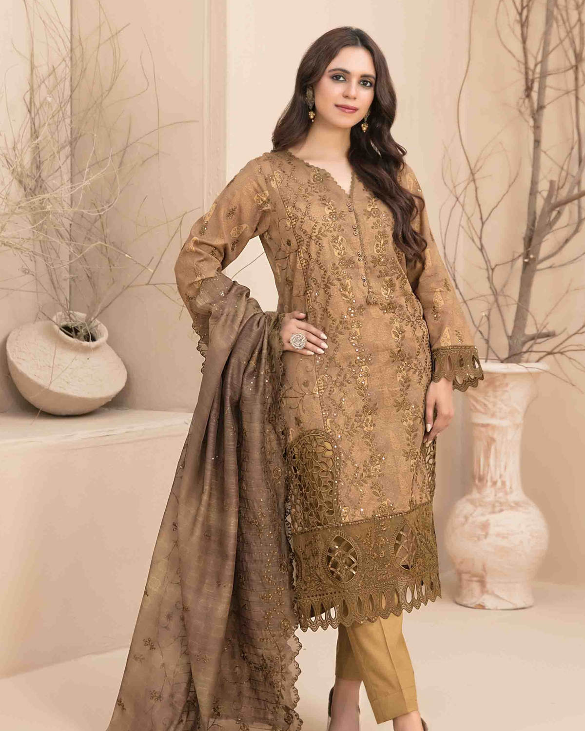 Tawakkal Signature Series: Pure Lawn Cutwork & Embroidered Festive Suits