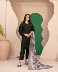 Tawakkal Pure Lawn 3-Piece Suit – Breathable Chikankari Daily Wear Set
