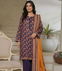 Bin Saeed Pure Lawn & Cotton – Premium Texture Digital 3-Piece
