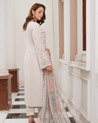 Heavy Embroidered Lawn Suit with Chikankari & Organza Trending