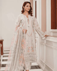 Heavy Embroidered Lawn Suit with Chikankari & Organza Trending