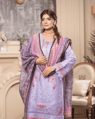 Pure Chikankari Lawn Stitched Ensemble with Organza Detailing