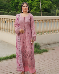 Pure Lawn Chikankari Ensemble with Organza & Lace Trending