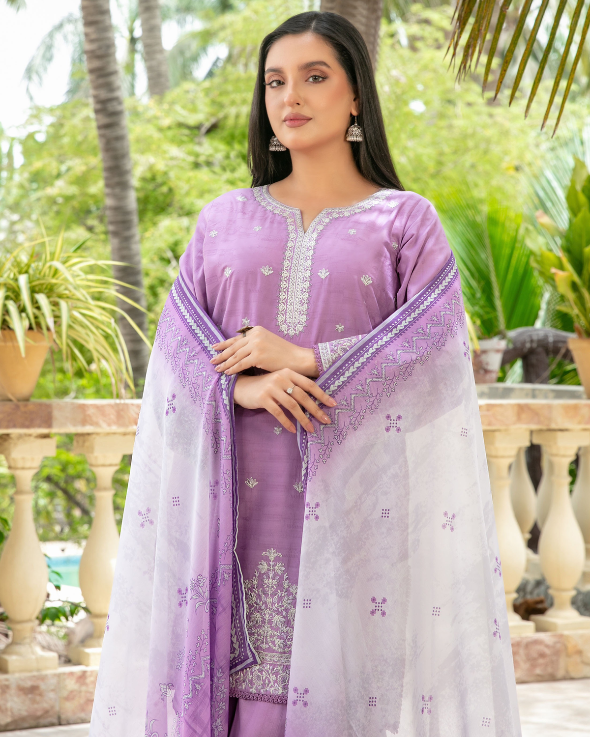 Tawakkal Original Premium Kashmiri Embroidery Cotton Suit